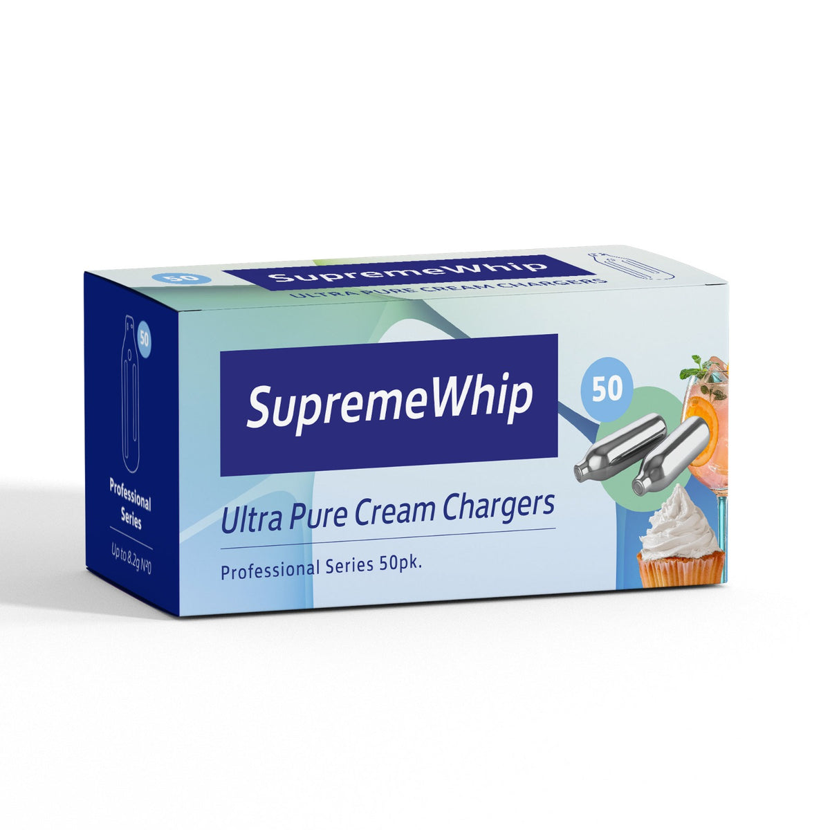8.2g in 50Pks SupremeWhip Ultra Pure Cream Chargers – SupremeWhip US