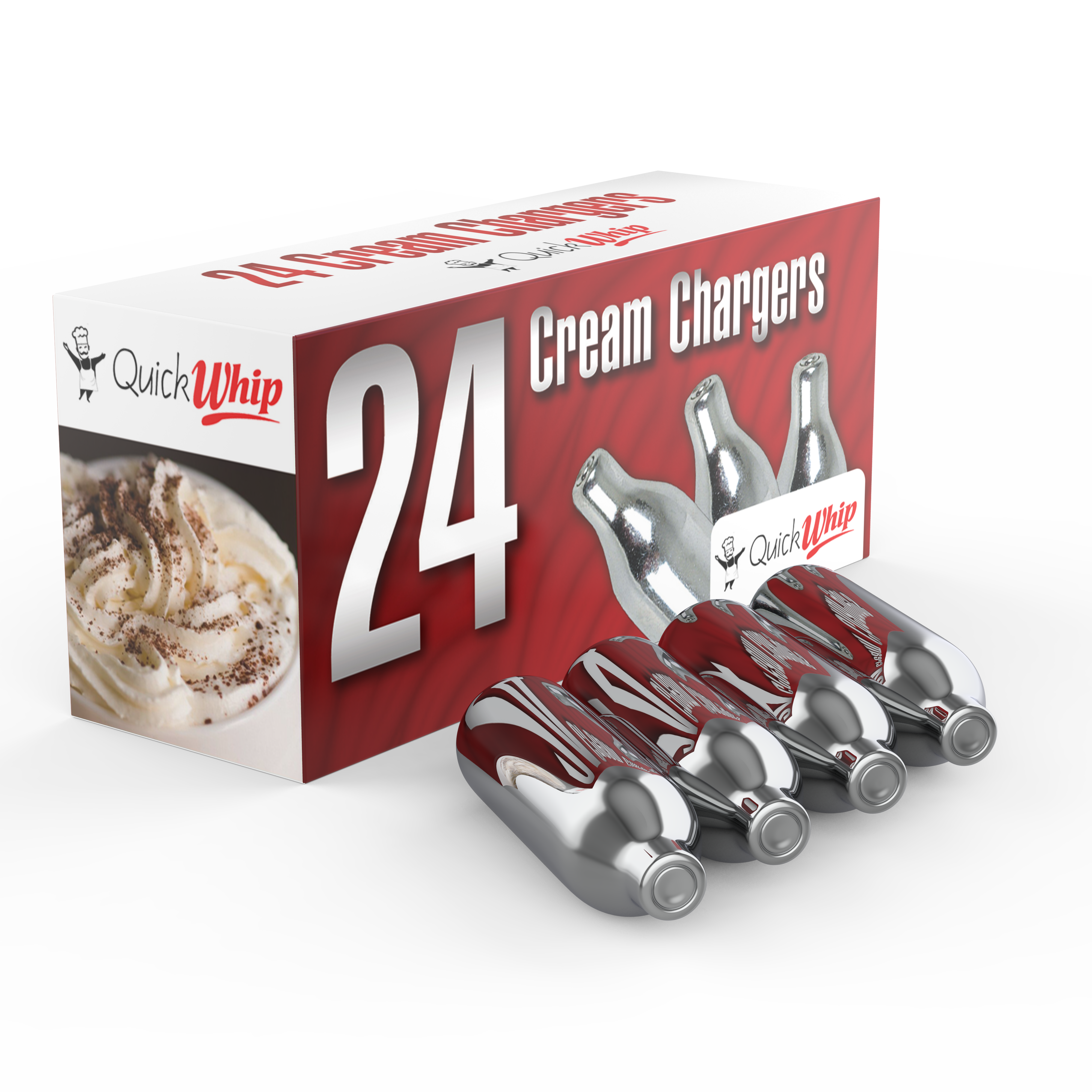 QuickWhip Cream Chargers 8g in 24Pks