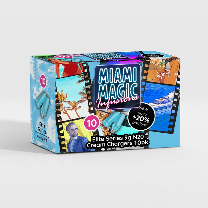 Miami Magic Infusions cream chargers 10 pack