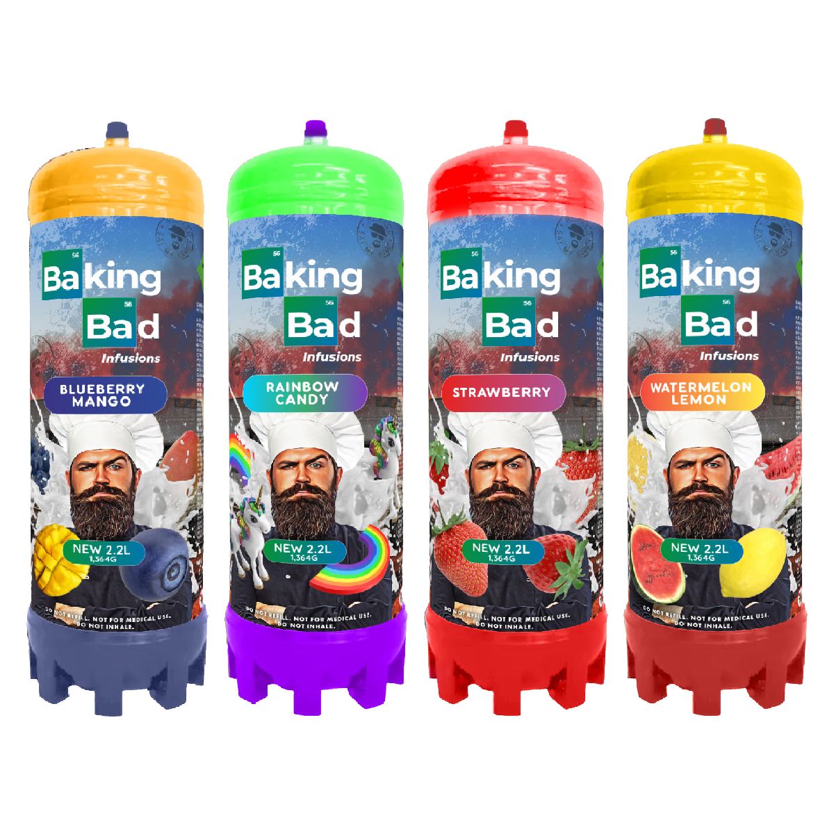 Baking Bad Flavors 2.2L Cream Charger Canister SupremeWhip US Baking Bad Flavors 2.2L Cream Charger Canister SupremeWhip US