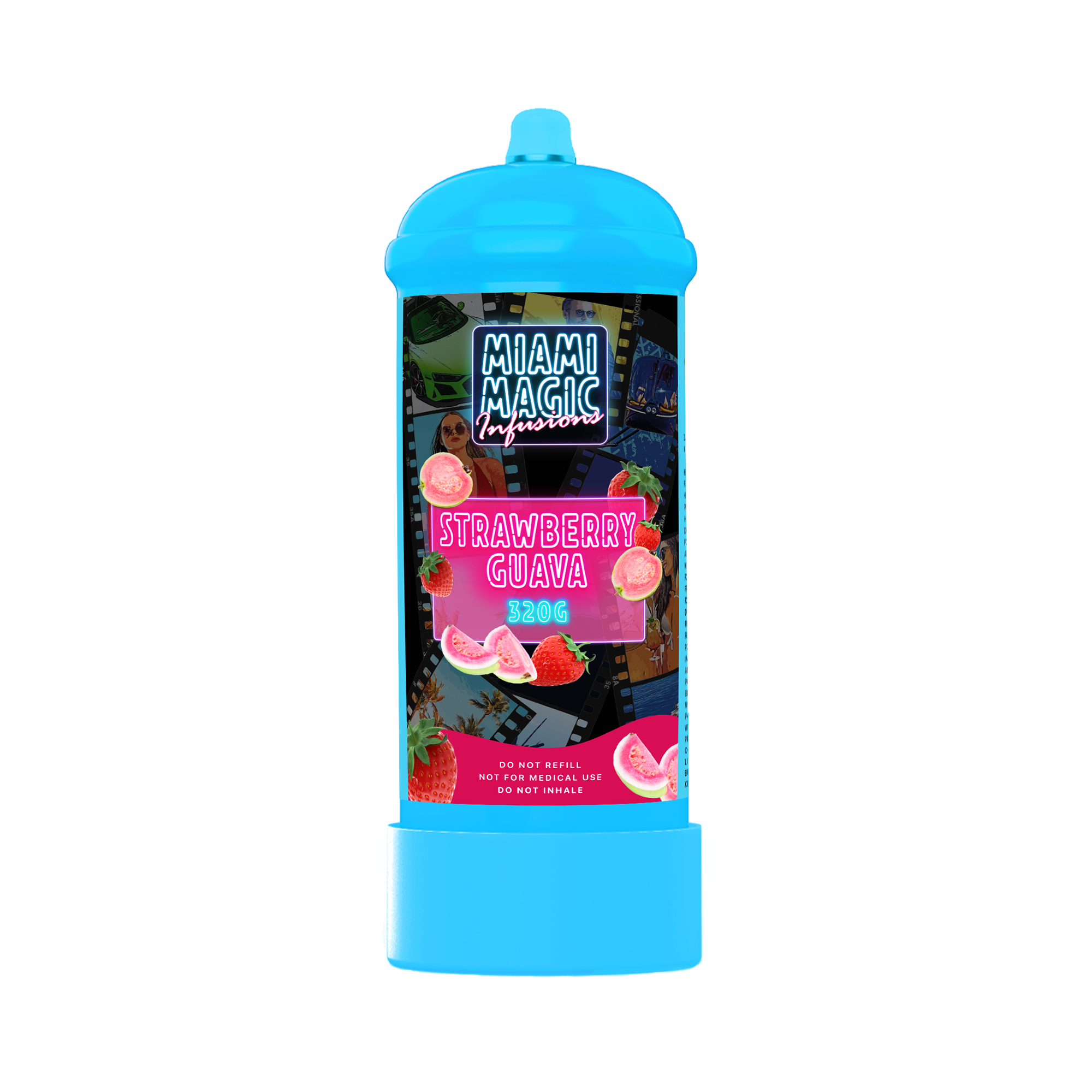 Miami Magic 320g Flavored Culinary Gas Cream Charger Canisters