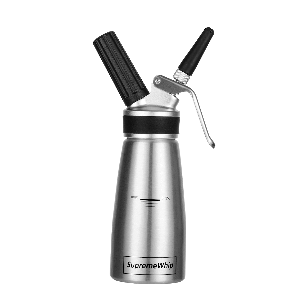 SupremeWhip PRO Whipped Cream Dispenser 0.25L / 1/2 Pint  – Silver