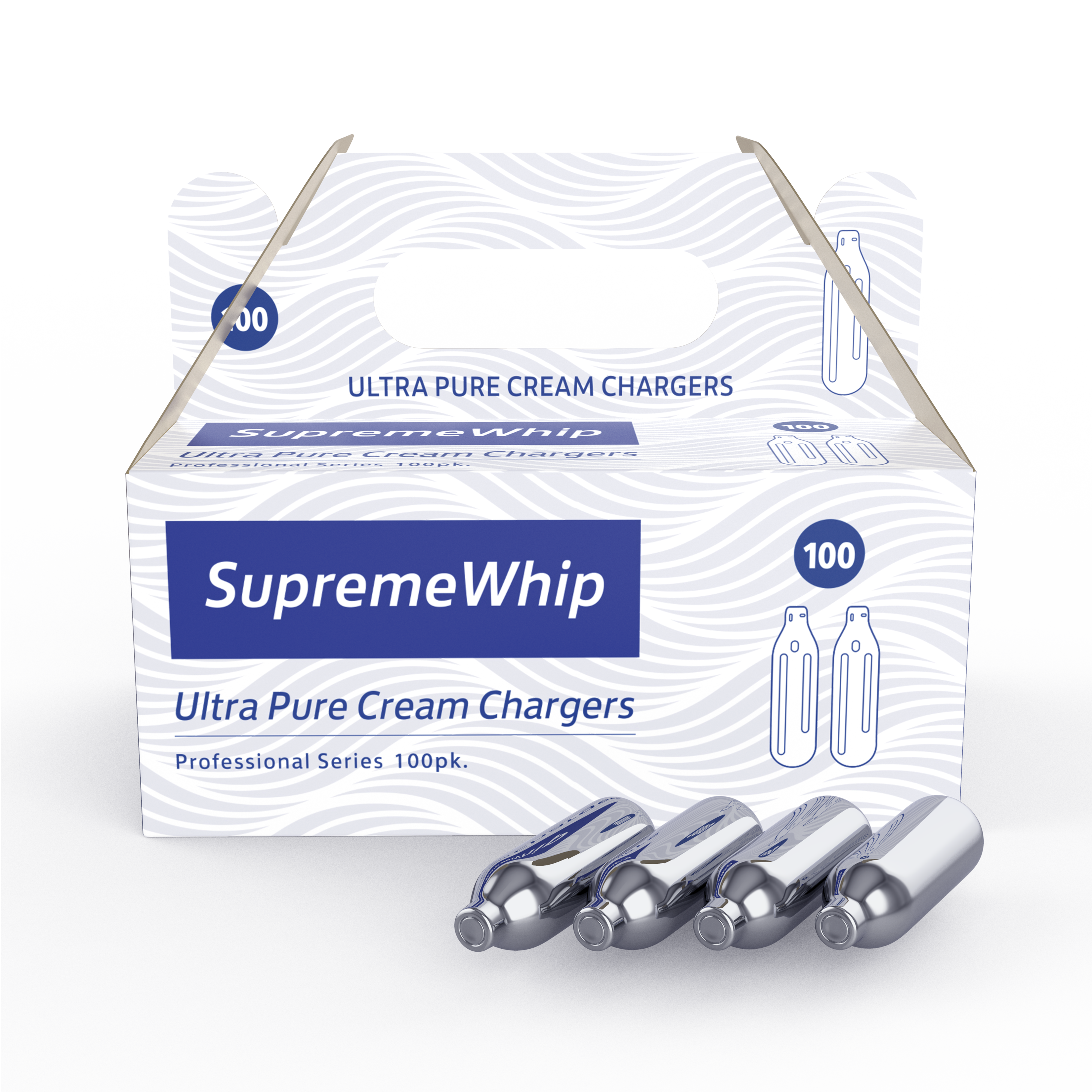 SupremeWhipMax Whipped Cream Chargers - Pure N2O Whipped Cream