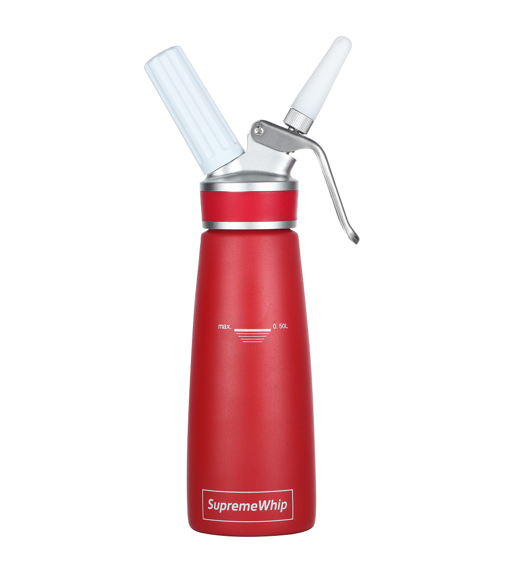 SupremeWhip Pro Whipped Cream Dispenser - 0.5L / 1 Pint - Red