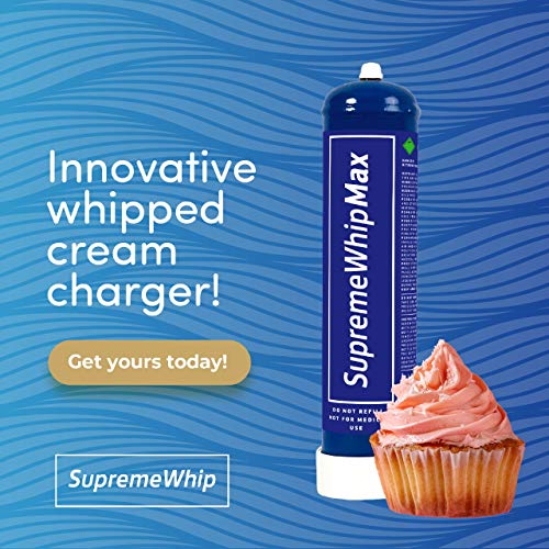 SupremeWhipMax Whipped Cream Chargers Pure N2O Whipped Cream Cylinde SupremeWhip US