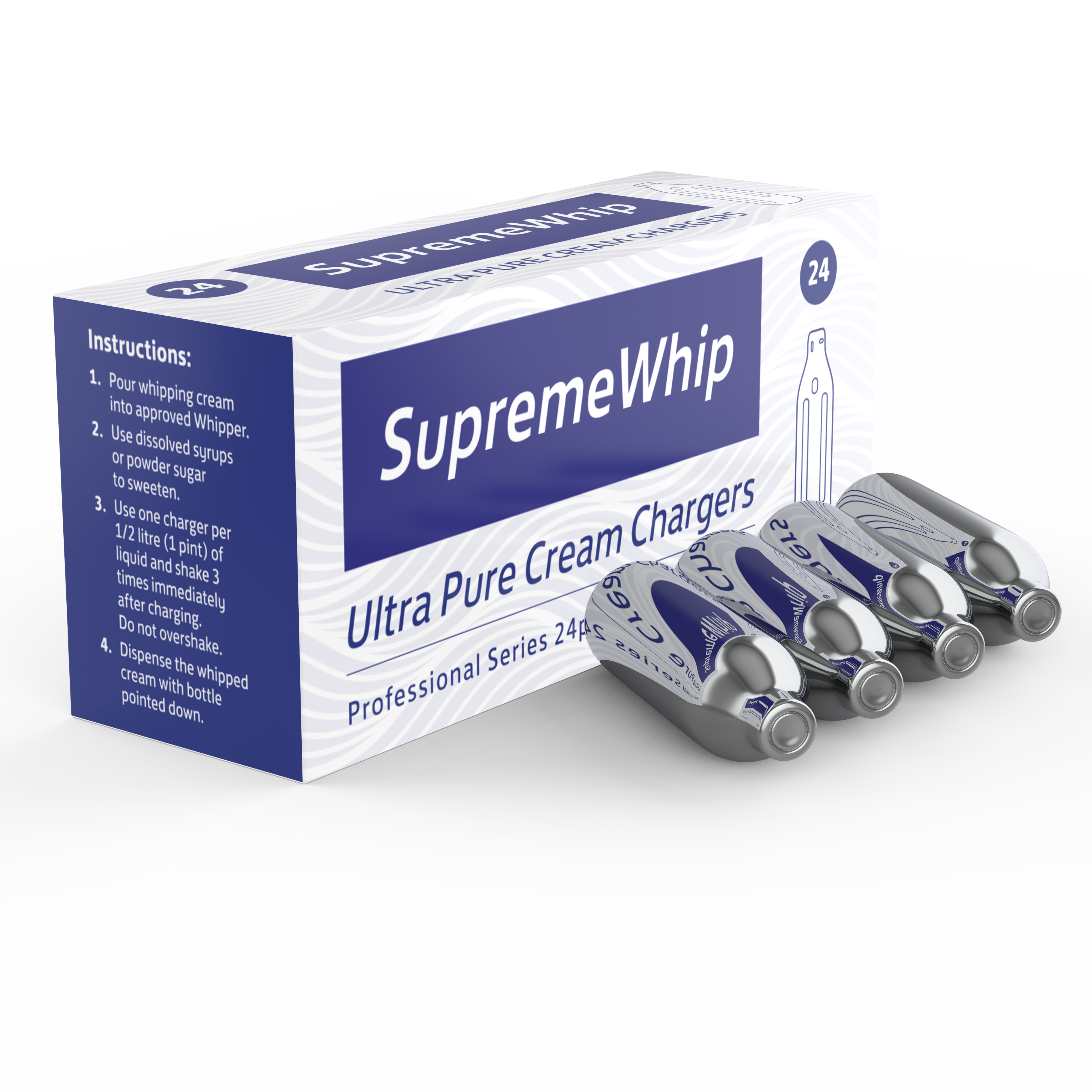 SupremeWhip Cream Chargers 8.2g in 24Pks