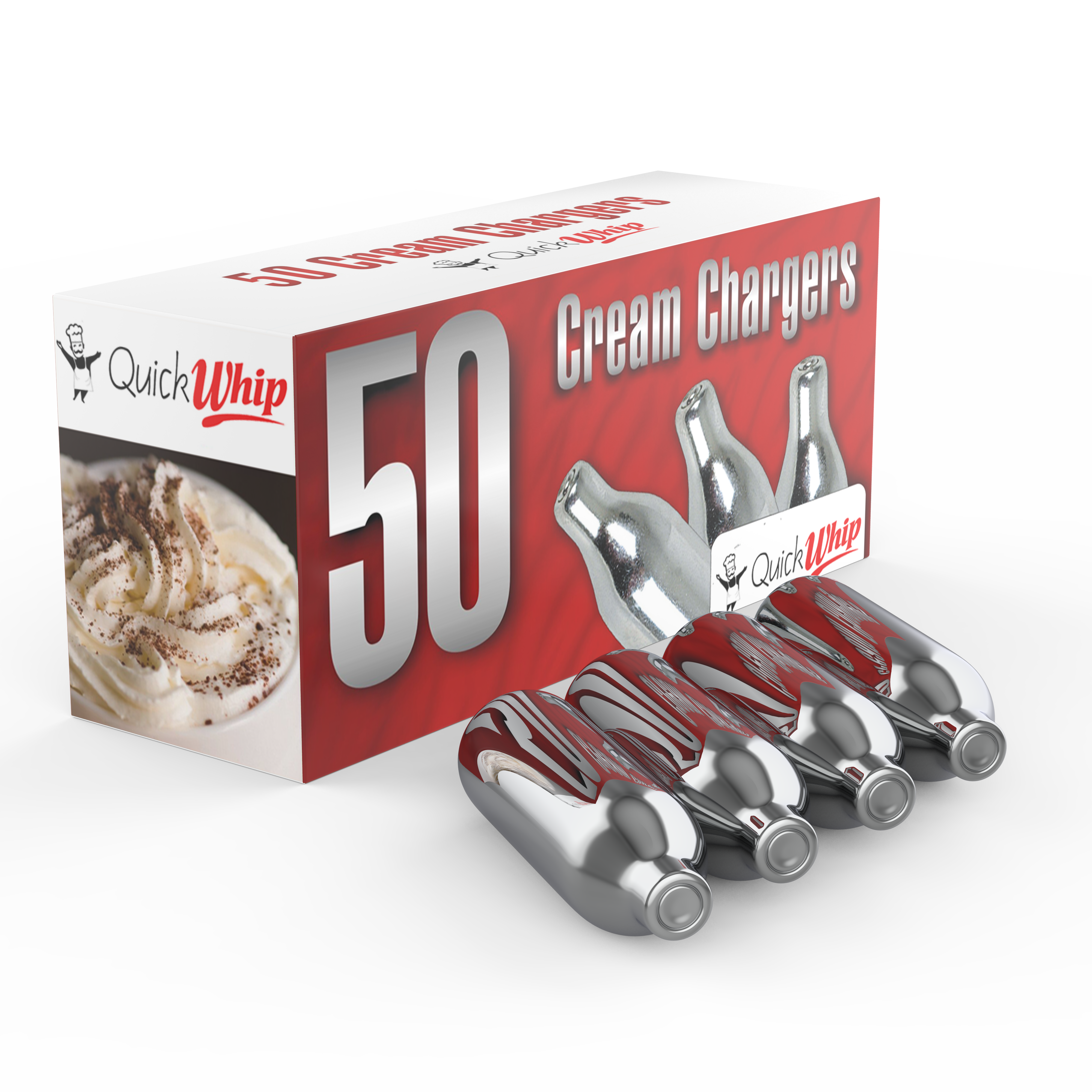 QuickWhip Cream Chargers 8g in 50Pks