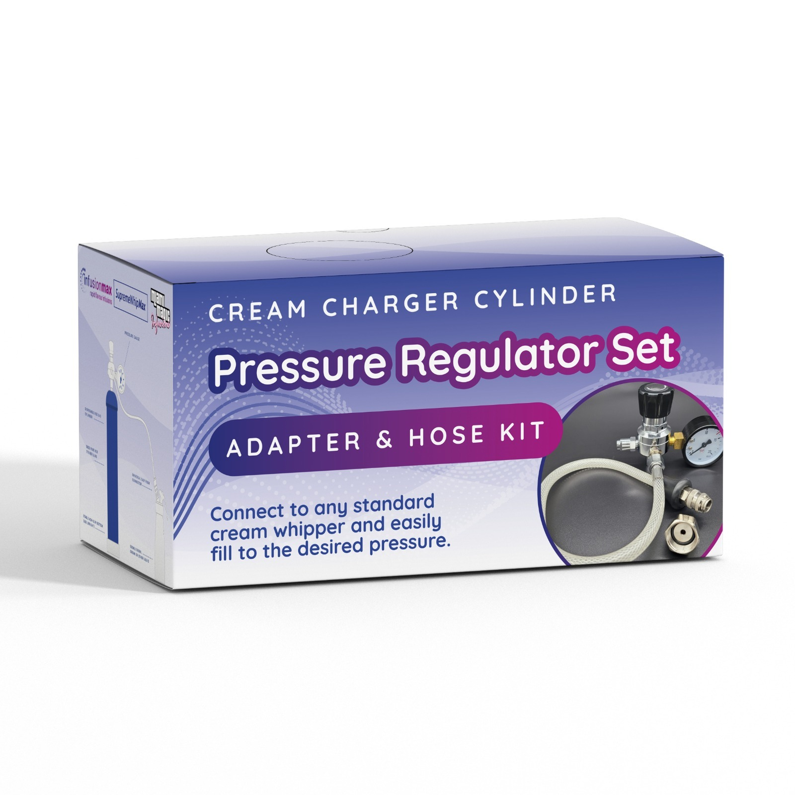 InfusionMax Nitrous Oxide Pressure Regulator Set - Adapter & Hose