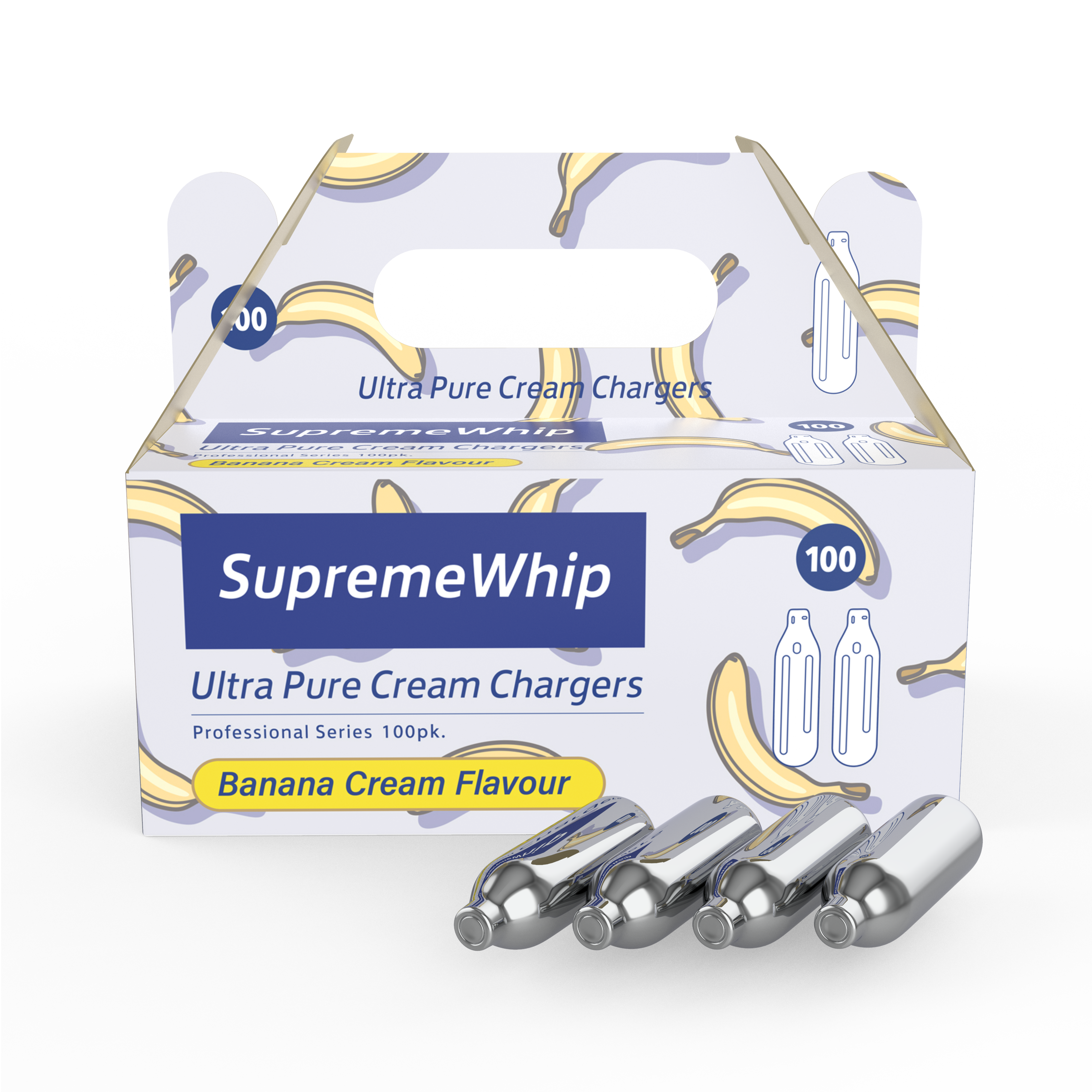 SupremeWhip Cream Chargers - Banana - 100Pks - 8.2g