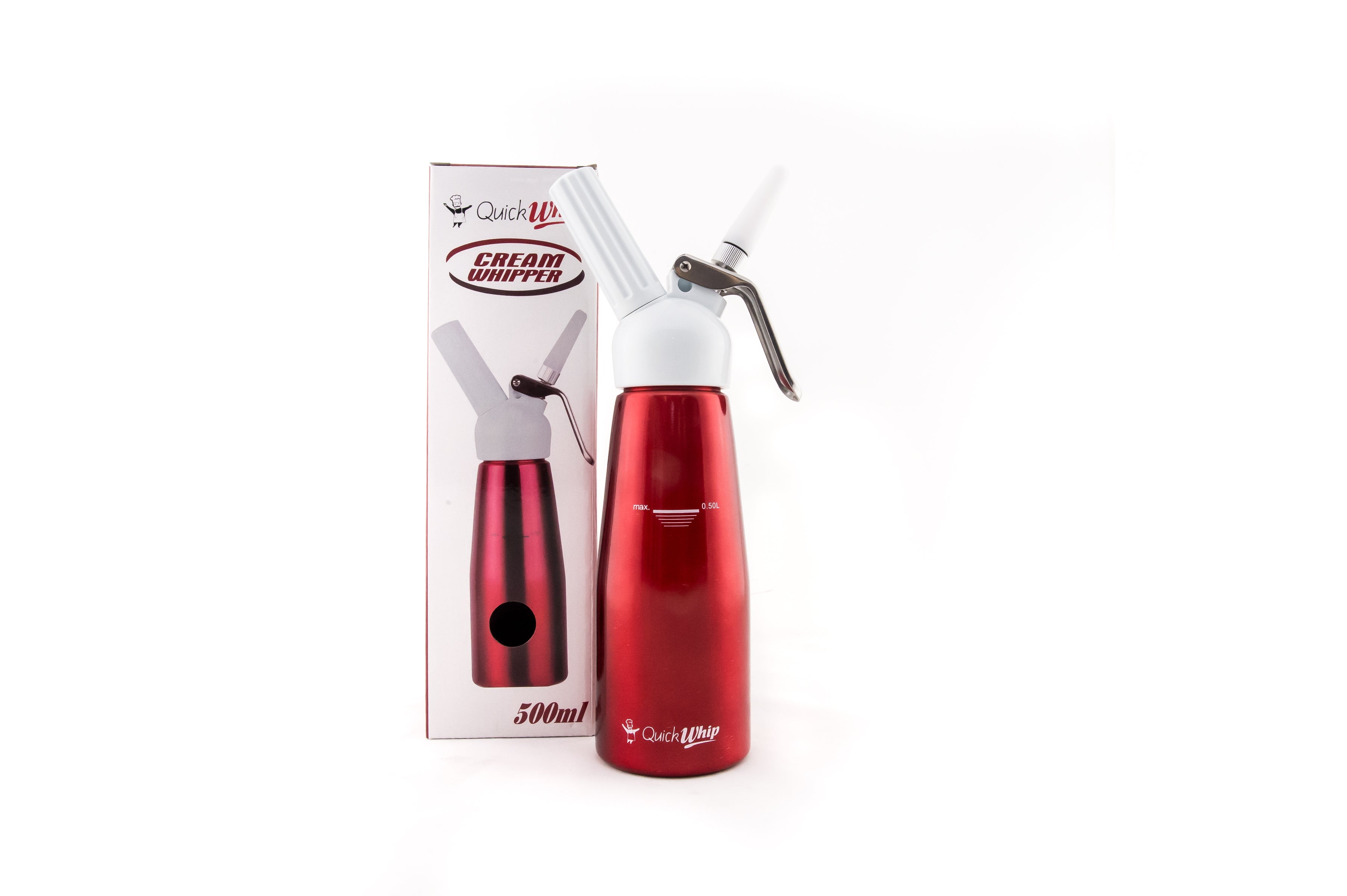 QuickWhip Cream Dispenser 0.5L – Red