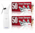 Starter Pack - QuickWhip Cream Chargers – 600 - (12 x 50 Packs)  & 0.5L SupremeWhip Dispenser White